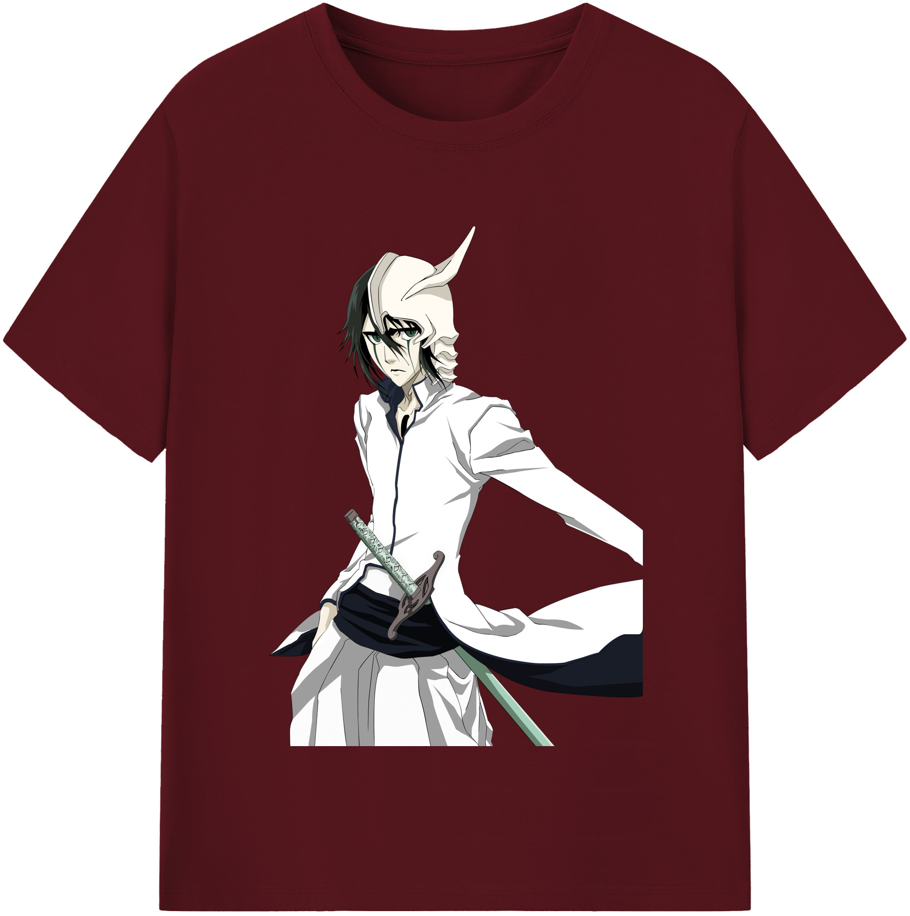 （画像用） ブリーチ ウルキオラ·シファー BLEACH Ulquiorra cifer 綿100％半袖Tシャツ（フロントプリント）